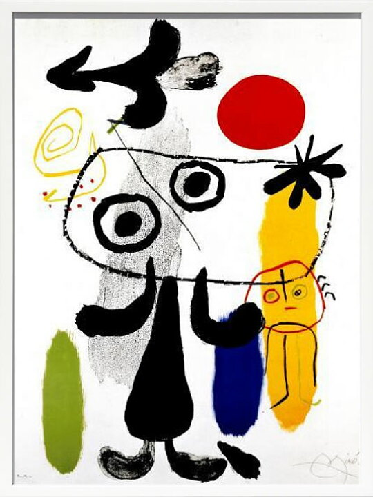 楽天市場】【ライセンスプリント】ジョアン ミロ 絵画 ポスター モダン 