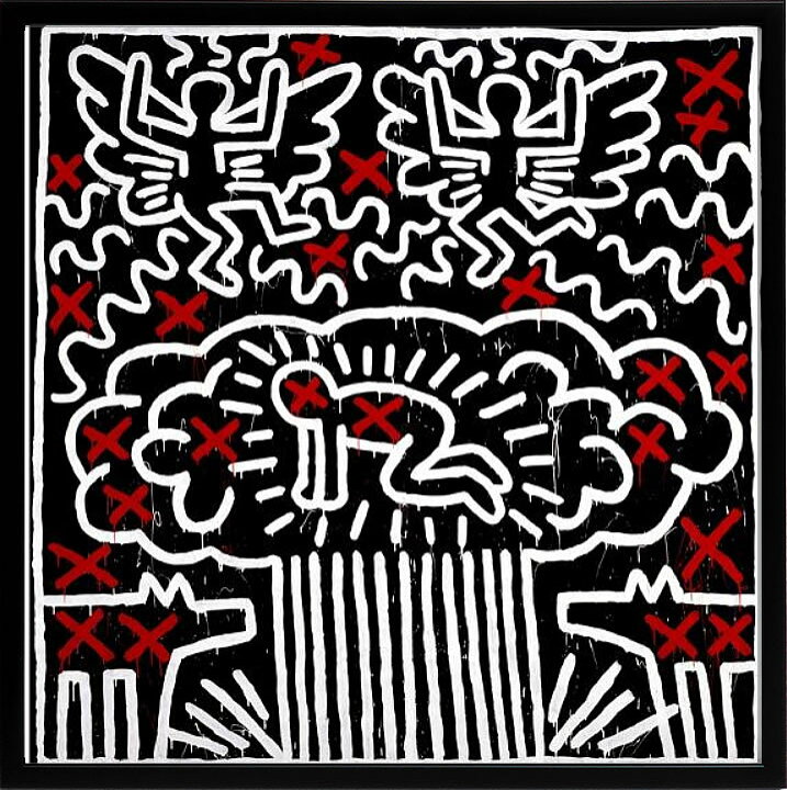 楽天市場】【ライセンスプリント】キース ヘリング 絵画 絵 商品 
