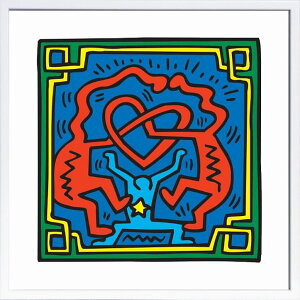【ライセンスプリント】キース ヘリング 絵画 絵 商品 ポスター グッズ 複製画 版画 作品 リトグラフ シルクスクリーン アートパネル アートポスター ポップ アート アートフレーム インテ