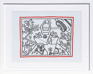 【ライセンスプリント】キース ヘリング 絵画 絵 商品 ポスター グッズ 複製画 版画 作品 リトグラフ シルクスクリーン アートパネル アートポスター ポップ アート アートフレーム インテ