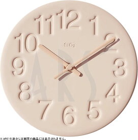 壁掛け時計 掛け時計 ウォールクロック Lemnos レムノス 奈良 雄一 珪藻土の時計 ピンク 電波時計ではありません おしゃれ シンプル 北欧 モダン デザイナーズ アンティーク 高級 かわいい インテリア ギフト プレゼント 贈答品 新築祝い