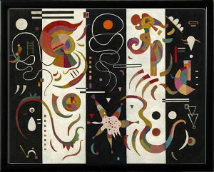 【ライセンスプリント】ワシリー カンディンスキー ポスター モダン アート 絵画 絵 複製画 版画 作品 リトグラフ シルクスクリーン アートパネル アートポスター インテリア フレーム付き