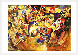 【ライセンスプリント】ワシリー カンディンスキー ポスター モダン アート 絵画 絵 複製画 版画 作品 リトグラフ シルクスクリーン アートパネル アートポスター インテリア フレーム付き