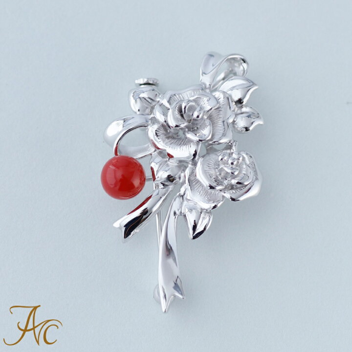 楽天市場 4日時 25 Off 赤珊瑚付きsv 薔薇 ブローチ 3月 誕生石 珊瑚 アクセサリー ジュエリー 還暦祝 赤 結婚 35周年 プレゼント 本珊瑚 サンゴ さんご 珊瑚専門店アートコーラル銀座