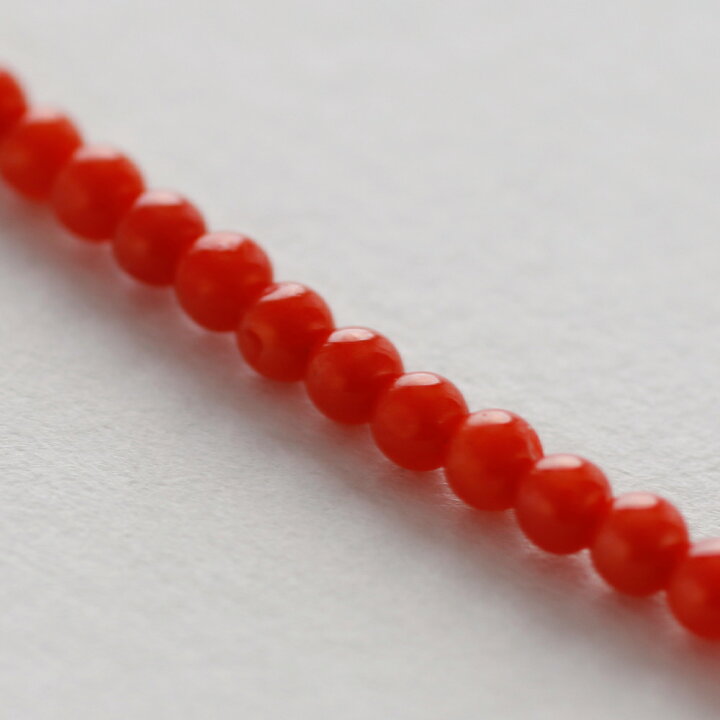 楽天市場】≪10%OFFクーポン≫ 赤珊瑚5.8ミリUP玉付きK18ネックレス 3  