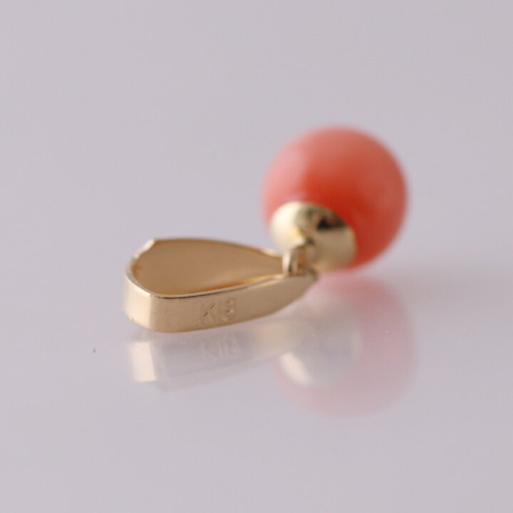 楽天市場】≪マラソン10%OFFクーポン≫ ピンク珊瑚丸玉トップ付  