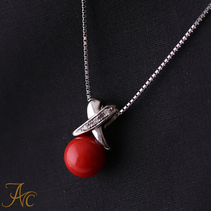 楽天市場】≪1年保証付き≫日本 高知県産 血赤珊瑚8ミリ玉プラチナ  