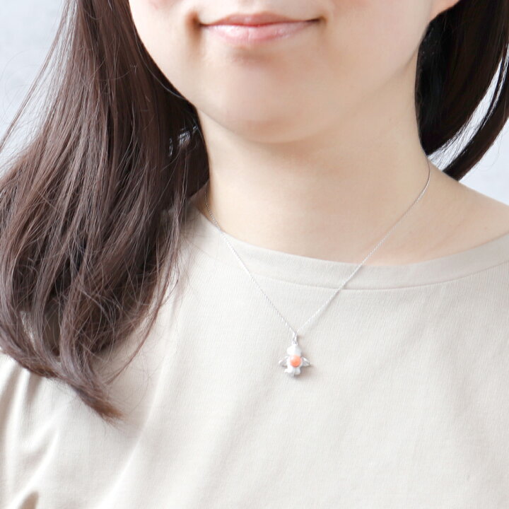楽天市場】≪1年保証付き≫ ピンク珊瑚＜天使＞SVペンダントトップ 3月 