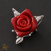 楽天市場】サンゴ 薔薇 ネックレスの通販