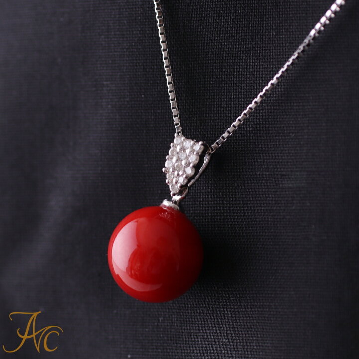 楽天市場】≪1年保証付き≫日本 高知県産 血赤珊瑚11ミリ玉プラチナ  