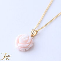 楽天市場】サンゴ 薔薇 ネックレスの通販