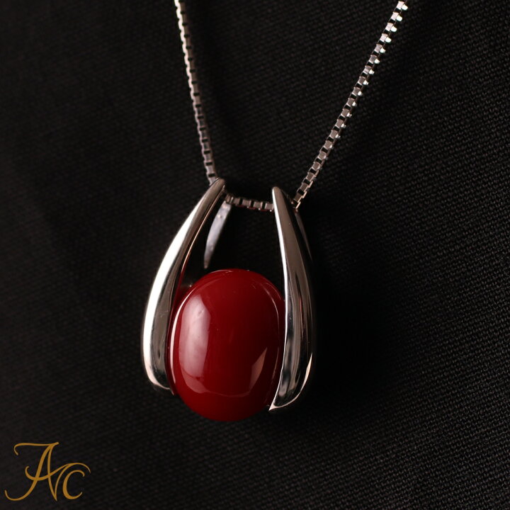 楽天市場】≪送料無料≫ 日本産血赤珊瑚オーバル（10×8ミリ）プラチナ  