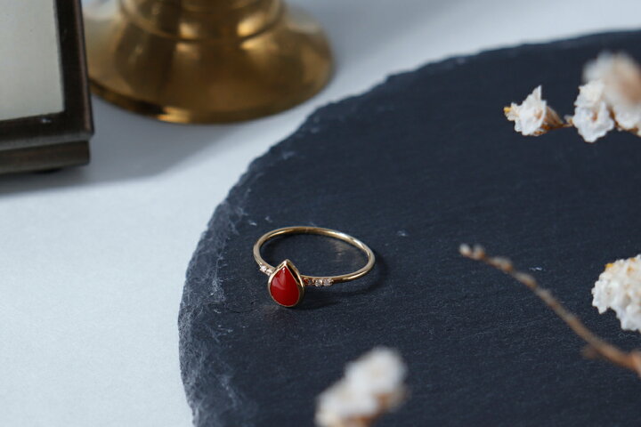 楽天市場】≪1年保証付き≫日本産血赤珊瑚 高知県産 ドロップデザイン  