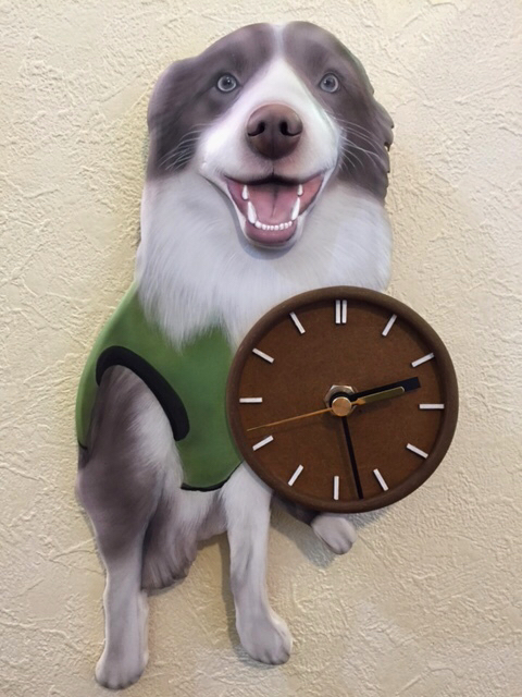 ご友人 お子様 両親へのプレゼントにも大変よろこばれています サプライズ プレゼントにいかがでしょうか？ 日本最大級の品揃え ワンちゃん時計 3D リアル 限定特価 立体 オーダー ペット 時計 オーダーメイド時計 似顔絵 似顔絵時計 壁掛時計 かわいい時計 愛犬 犬グッズ プレゼント 手作り時計 立体時計