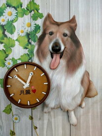 #ワンちゃん時計 3D リアル 立体 オーダー ペット 時計 似顔絵 愛犬 #犬グッズ 壁掛時計 かわいい時計#似顔絵時計 立体時計 手作り時計プレゼント #サプライズ オーダーメイド時計