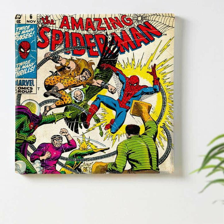 楽天市場 マーベル スパイダーマン アメコミのインテリア用ファブリックパネル ファブリック パネル ポスター ボード 壁掛け アート 絵 おしゃれ インテリア 玄関 30cm 30cm Mサイズ 返金保証 インテリア アートパネル Artdeli