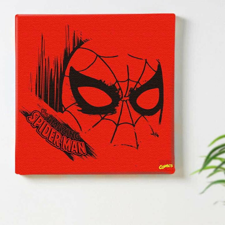 楽天市場 マーベル スパイダーマン のインテリア用ファブリックパネル ファブリック パネル ポスター ボード 壁掛け アート 絵 おしゃれ インテリア 玄関 30cm 30cm Mサイズ 返金保証 インテリア アートパネル Artdeli