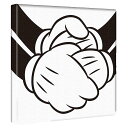 ミッキーマウス ミニーマウスのインテリア用ファブリックパネル ファブリック パネル ポスター ボード 壁掛け アート 絵 おしゃれ インテリア 玄関 30cm×30cm Mサイズ 【返金保証】