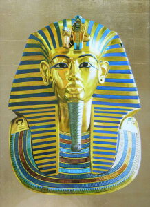 漆絵 ツタンカーメン王の黄金のマスク・額付 NH108G