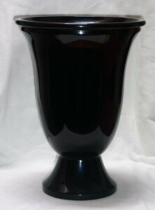 特価特製・黒本漆塗り漆器 flower_vase1