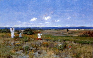 油絵 William Merritt Chaseの名作_シネコック海岸 MA633