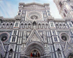 特価油絵 フィレンツェ大聖堂（サンタ・マリア・デル・フィオーレ大聖堂）