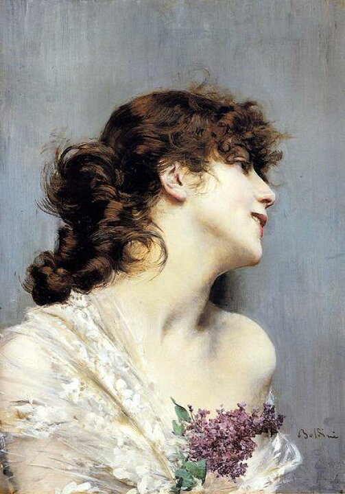 楽天市場】油絵 Giovanni Boldini_若い女の横顔 MA1104 : 絵画制作専門 