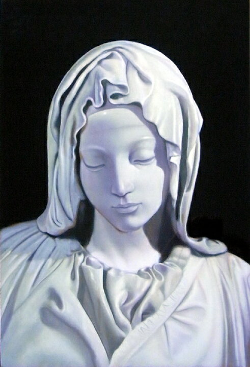 楽天市場 特価漆絵 ミケランジェロの名作 ピエタ 部分 聖母マリア 絵画制作専門ユーラシアアート
