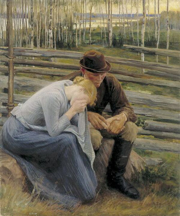 楽天市場】油絵 Albert Edelfelt_悲しみ ma1452 : 絵画制作専門 