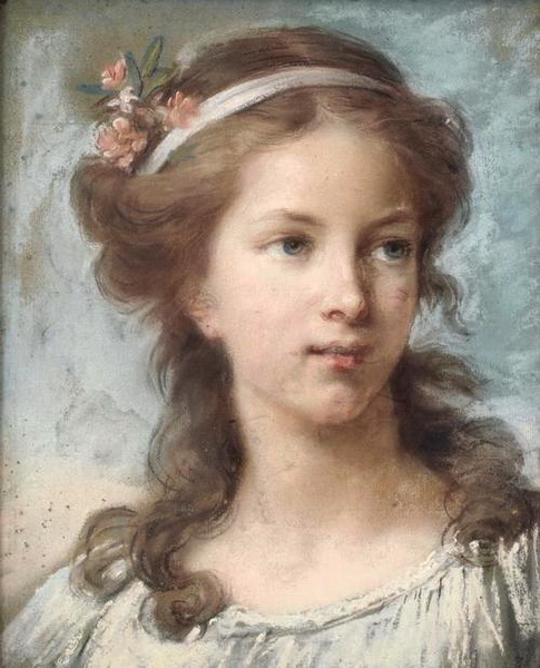 最新デザインの エリザベート ルイーズ ヴィジェ ルブランの名作 少女の肖像 油絵 油彩画