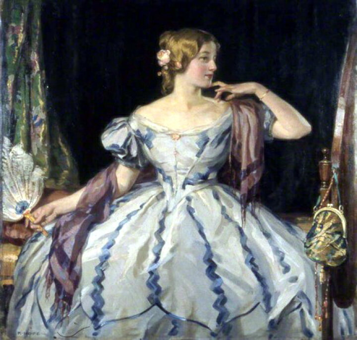楽天市場】油絵 Robert Hope_ ビクトリア朝の少女 ma1637 : 絵画制作 