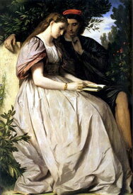 油絵 Anselm Feuerbach_ パオロとフランチェスカ　MA1817