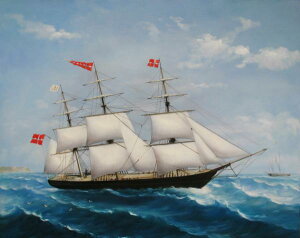 油絵 帆船 ma2854