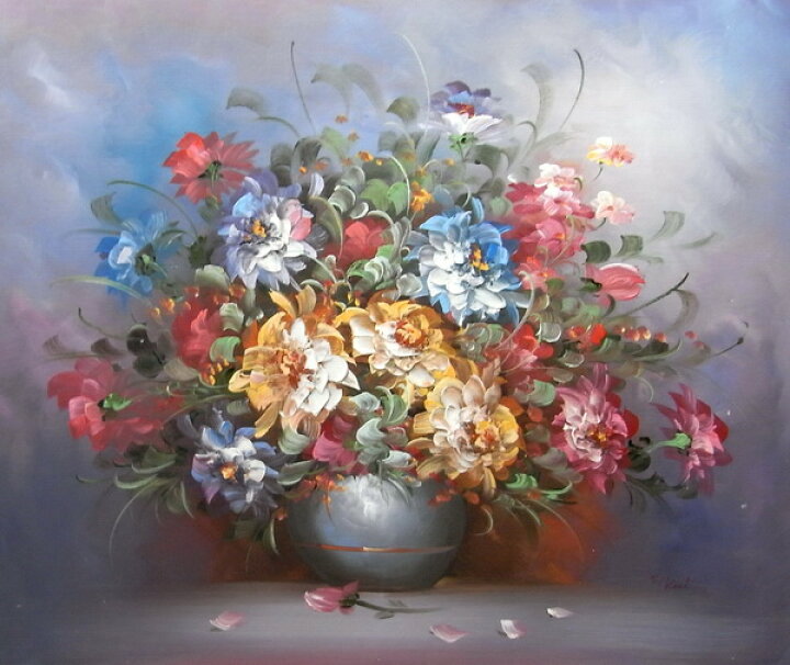 楽天市場】油絵 花瓶の花 MA2874 : 絵画制作専門ユーラシアアート