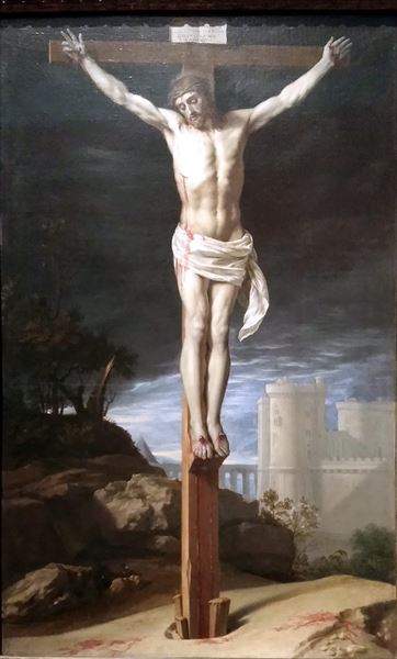 楽天市場】油絵 Philippe de Champaigne_十字架のキリスト MA2923