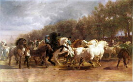 油絵 Rosa Bonheurの名作_馬の祭典　MA326