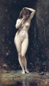 油絵 コロー_月の女神ディアナの水浴　MA2589