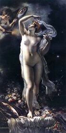 油絵 Anne-Louis Girodet_天使の手鏡　MA2698