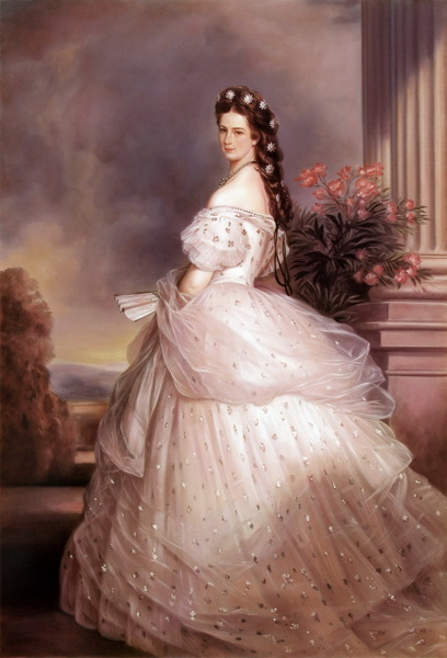 油絵 ヴィンターハルター  パッチ嬢の肖像
