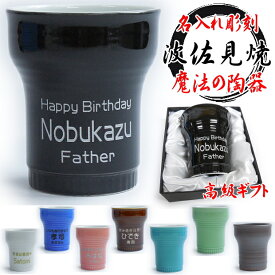 名入れ 高級 波佐見焼 カラフル中空断熱フリーカップ【 母の日 父の日 ギフト ビール 焼酎 酒 食器 卒業祝い 誕生日プレゼント 女性 男性 30代 40代 60代 還暦祝い 退職祝い 転勤 お礼 昇進祝い 古希 喜寿 傘寿 米寿祝い 新築祝い 内祝い 贈り物 】