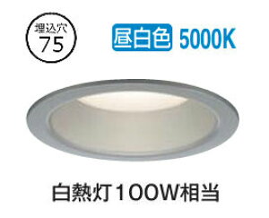 ����d�@ �����E���O���p�x�[�X�_�E�����C�g DDL6224WS COB�^�C�v ��75 �����F ���M��100W���� �H���K�v