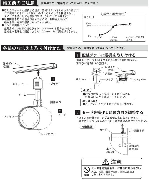 楽天市場】パナソニック ダクトレール用スポットライト 100形相当 