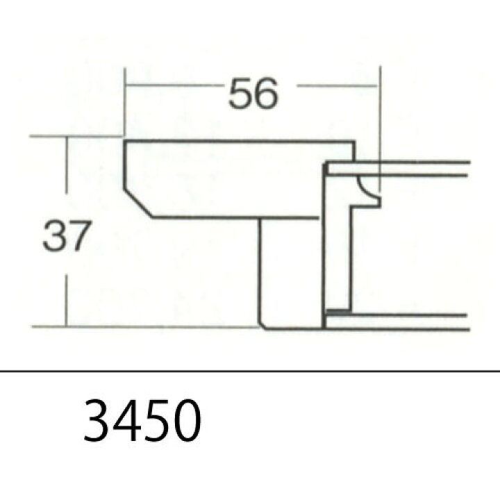楽天市場】油彩額縁 3450 F8 号(455×380) （アクリル仕様・木製・油絵 