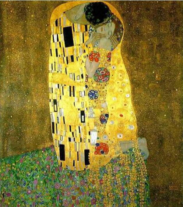 楽天市場】手描き 油絵 複製画 グスタフ・クリムト「接吻（キス 