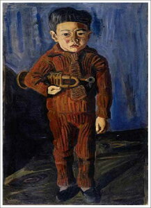 ��`�� ���G �͎� ������ ���o��d�u���b�p�����Ă鏭�N�v F15(65.2×53.0cm)�T�C�Y �v���[���g �M�t�g ���蕨 ���� �I�[�_�[���C�h �z�t��