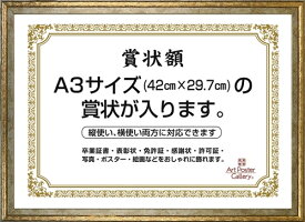 賞状 額縁 A3 サイズ おしゃれ アンティーク 調 ゴールド 壁掛け かわいい フォトフレーム ポスターフレーム 写真 入れ プレゼント 写真立て 功労賞 認定書 感謝状 修了書 卒業証書 表彰状 額 photoフレーム