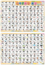漢字 表 お風呂 ポスター 2年生 お風呂ポスター 書き順 2枚セット 小学生 おふろポスター 幼児 知育 おもちゃ 知育 学習玩具 記号