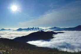 北海道 壮大な朝日を浴びたトマム 雲海 4切W 風景写真 4W-277