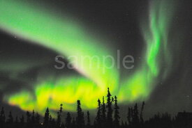 風景写真ポスター アラスカ オーロラ 地球の神秘 幻想的な景色が心を癒してくれる pst-386