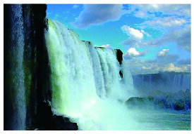 ポストカード イグアスの滝 ブラジル側 風景 写真 大自然 迫力 三大瀑布 はがき 葉書 グリーティングカード 季節の便り 挨拶状 礼状 旅の思い出 PSC-58